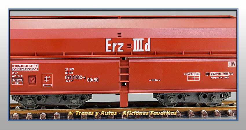 Vagón tolva mineral Tipo Fad 167 "Erz IIId" - DB